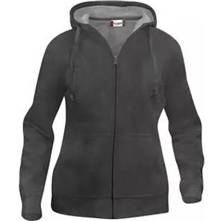Clique 21035 Basic Hoody Full zip ladies / Hættetrøje Anthracite Melange XL