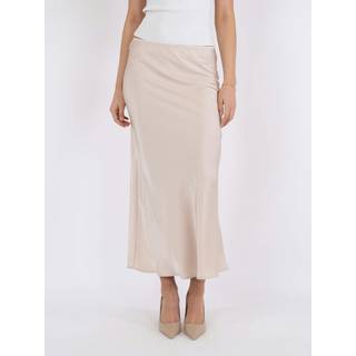 Neo Noir - Vicky Heavy Sateen Skirt - Champagne