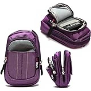 Navitech Purple Compact Camera Case kompatibel med OM System Tough TG-7 Digital Camera