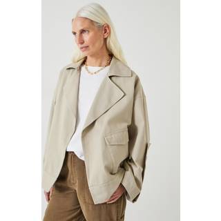 Hush Hush Natural Relaxed 100% Cotton Renee Jacket