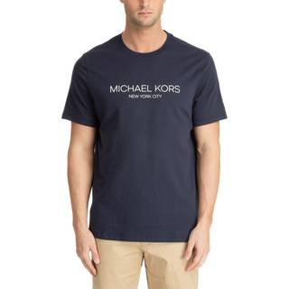 MK Graphic Logo Cotton T-Shirt - Blue - Michael Kors - XL