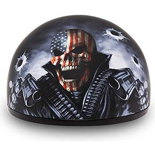 Daytona hjelme motorcykel halv hjelm kranium cap-come get 'em 100% prik godkendt