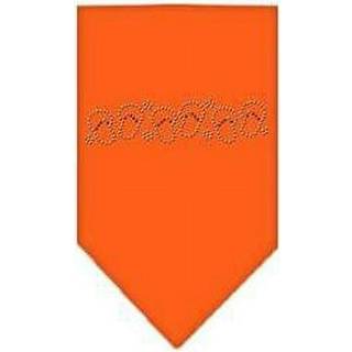 Strandsandaler strass bandana orange liten