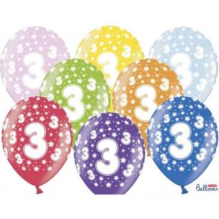 50 stk. Metallic Fødselsdagsballoner Mix Farver – Perfekte til 3 Års Jubilæum &amp; Helium