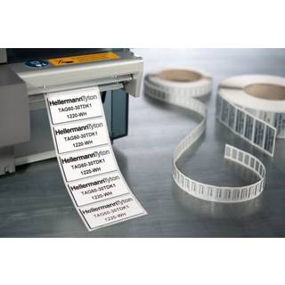 Hellermann Panel label 27x15mm, hvid