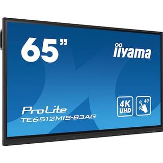iiyama TE6512MIS-B3AG skilte display Kiosk design 165,1 cm (65') LCD Wi-Fi 400 cd/m² 4K Ultra HD Sort Berøringsskærm Indbygget processer Android 11 24/7