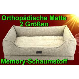 Ortopædisk Komfort seng CALBU - 71 x 56 x 16 + 5 cm - Beige