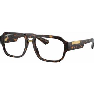 Dolce & Gabbana Mand DG3389 502 Optiske stel Acetat Skildpadde Transparent Pilot Normal