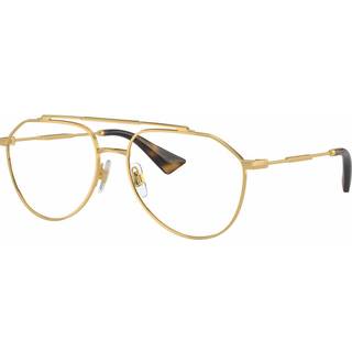 Dolce & Gabbana Mand DG1353 02 Vista -rammer Metal Guld Transparent Pilot Normal