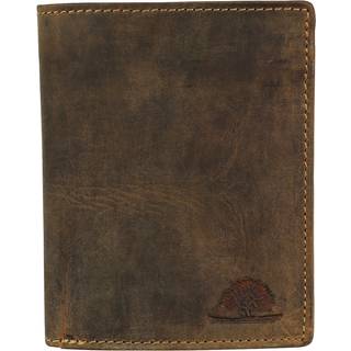 Geldbörse Leder 9x12cm mit RFID Schutz "Vintage" antikbraun 1701-RFID-25 | Greenburry.de