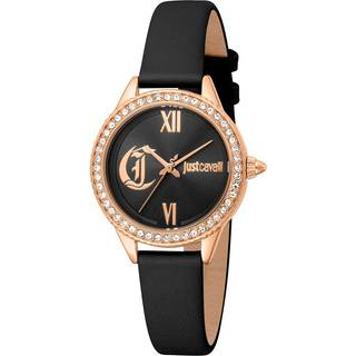 Just Cavalli JC1L316L0035 Glam Chic Sort/Læder Ø30 mm