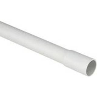 *PLASTRØR HF 16MM GRÅ M/MUFFE