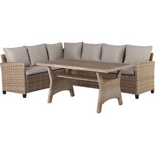 Ester Sofa/dinningsæt m/hynder vendbar, Natur
