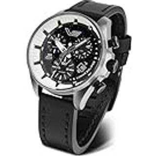 Vostok Europe 6S30-325E727 Herrenuhr Chronograph Lunar Eclipse Schwarz/Stahl LE