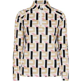 Röhnisch Addy Printed LS Shirt 42/L LOGO BIG BEIGE