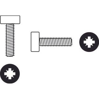 ITW M.BOLT, Elforzinket - Maskinskrue - M4 x 40 - 101860