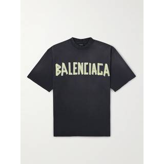 Balenciaga Logo cotton T-shirt - black - S