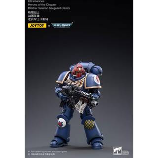 Warhammer 40k Action Figure 1/18 Ultramarines Heroes of the Chapter Brother Veteran Sergeant Castor 12 cm