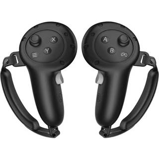 Silikon kontrollerdeksler + håndtak for Meta Quest 3S, 3 Black