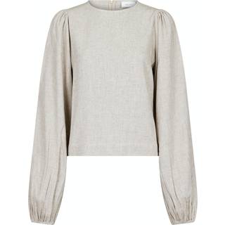 Bira Soft Linen Bluse, Sand, 34