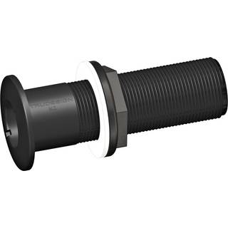 Gevind skroggennemføring TruDesign Skin Fittings Domed Long, komposit, kuplet, 140 mm, G 1 1/2" (BSP), sort