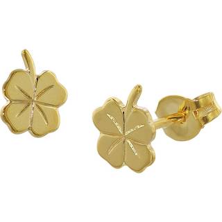 trendor 35924 Kinder Ohrringe Gold 333 / 8K Kleeblatt Ohrstecker