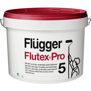 Svanemærket Vægmaling - Flügger Flutex Pro 5 9,1 L Hvid