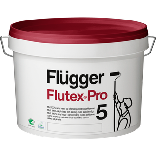 Svanemærket Vægmaling - Flügger Flutex Pro 5 3 L Råhvid S0500-N