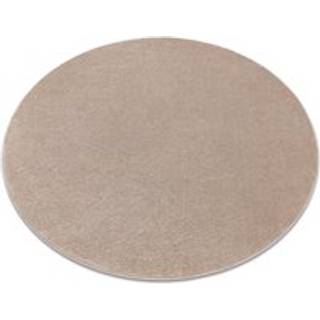 Tæppe SOFTY cirkel Enkelt, enfarvet beige cirkel 150 cm