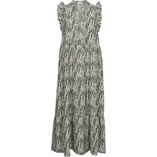 Co Couture CarolaCC SS Floor Dress Off White-Black 36336