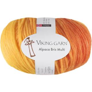 Viking Alpaca Bris Multi 342 Indhold: 42% Baby Alpaca, 33% Merinould, 25% Nylon Vægt/længde: 100 g = 270 meter Anbefalede pinde: 5-7 mm Strikkefasthed: 10 x 10 cm = 15-16 m Vask ved max 30°C / Tørres fladt.