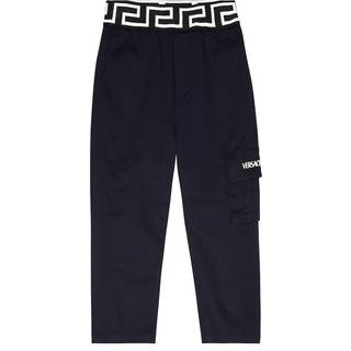 Versace Kids Greca Border cargo pants - blue - Y 6