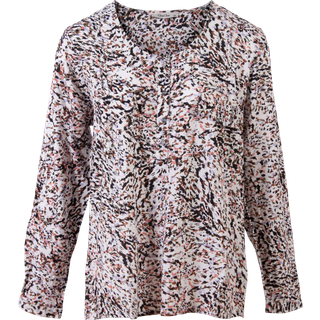 ZbyZ Dame Bluse Plus Size - Black - 54/56