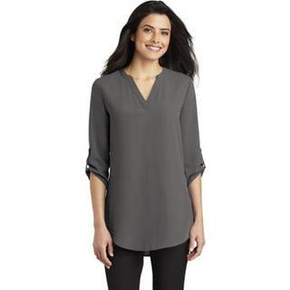 Havnemyndighed Kvinders 3/4-ærme tunika bluse sterling grå xx-stor