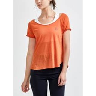 Core Charge Cross Back Tee W - Brown