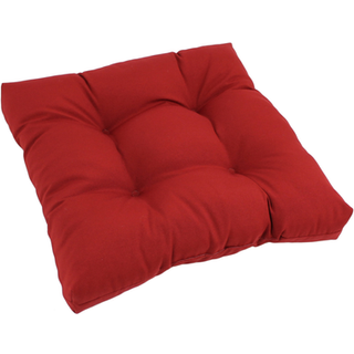Blazing Needles 19-tommer Twill Square Chair Pude 19"""" x 19"""" Rubinr?d