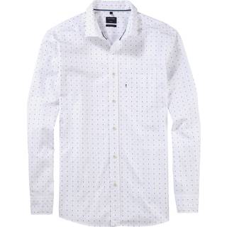 OLYMP Herren Casual Hemd weiß gemustert