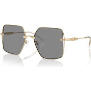 Michael Kors Kvinde MK1157D SANYA 10143F Solbriller Metal Guld Grå Firkantet Normal