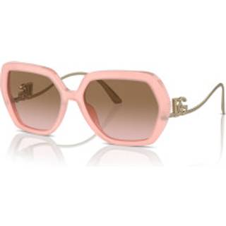 Dolce & Gabbana Kvinde DG4468B 343611 Solbriller Acetat Rosa Rosa Geometrisk Normal Skygge