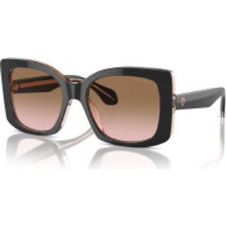 Giorgio Armani AR8208U 608911 55 Solbriller Kvinder Black - Black On Transparent Pink - 55mm