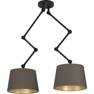 EGLO Stars of Light PISTUNIO pendel 2L E27 sort/cappuccino/messing