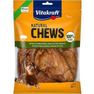 Vitakraft NATURAL CHEWS Tørrede griseører - 220 g.