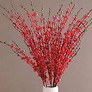 8 pcs 29.5 '' Lang stam kunstig jasminblomster h?je falske blomsterbuket faux jasminplanter til hotellets hjemmekontor k?kken sovev?relse bryllup