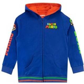 Character Character Blue Super Mario Zip Up 100% Cotton Hoodie