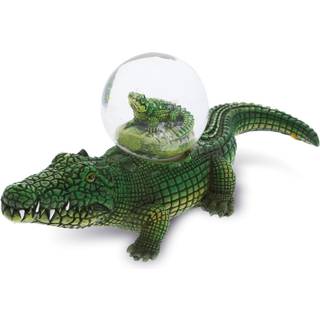 COTA Global Alligator Snow Globe - Sparkly Water Globe Figurine med mousserende glittersamling Nyhed Ornament til boligindretning til f?dselsdage