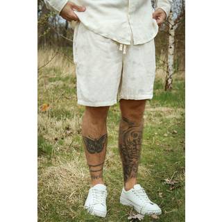 ONLY & SONS Tel Viscose Linen Shorts White