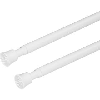 Kxlife 2pcs For?rsp?ndingsst?nger til vinduer 28 til 49 tommer vinduesstangstang Lille sp?ndingsstang Udvidelig justerbar gardinstang til k?kkenv