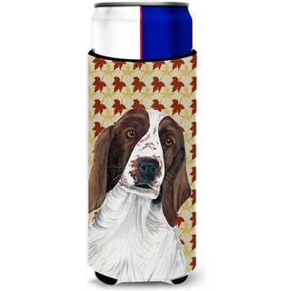 Caroline's Treasures SC9220MUK Welsh Springer Spaniel Fall Blade Portrait Ultra Hugger til slanke d?ser kan k?ligere ?rme Hugger Machine Washable