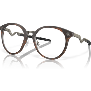 Oakley Mand OX8181 COGNITIVE R 818104 Optiske stel Titanium Brun Transparent Rund Normal