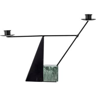 Bloomingville Jayda lysestage 26x40 cm Green-iron